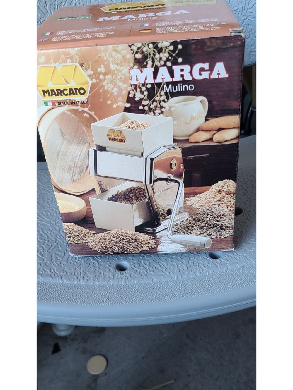 Marcato Marga Mulino Grain Mill / Flour Mill Italian New Open Box